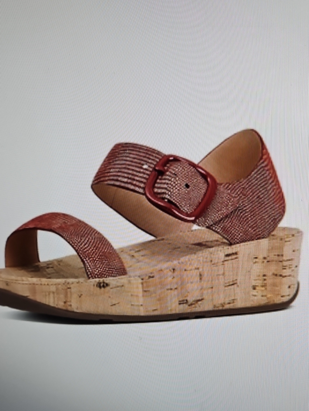 FITFLOP BON LIZARD PRINT SANDALS SZ 8